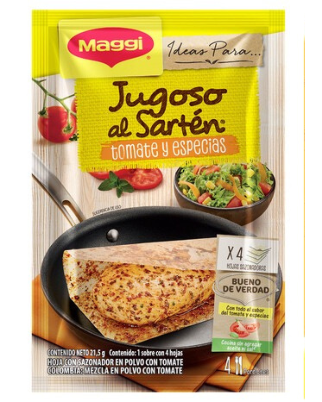MAGGI- Jugoso al sartén (Tomate y species)